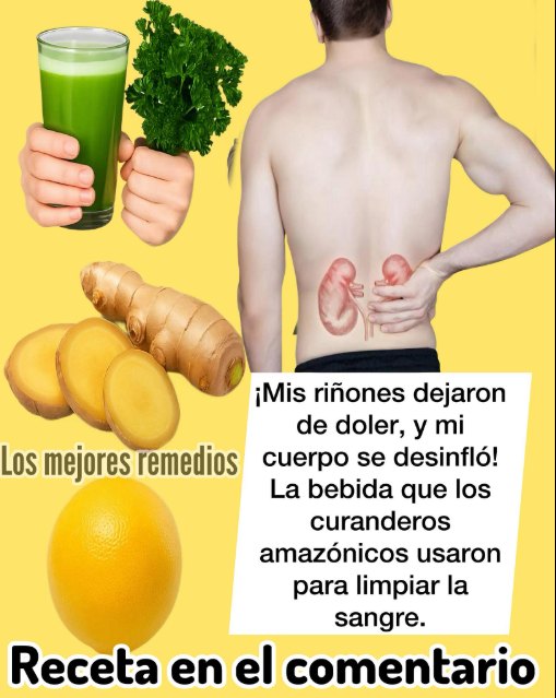 Jugo detox natural para Riñones sanos y cuerpo libre de inflamación